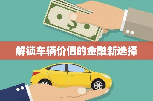 武宣解锁车辆价值的金融新选择