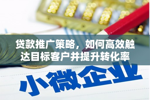 武宣贷款推广策略，如何高效触达目标客户并提升转化率