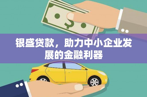武宣银盛贷款，助力中小企业发展的金融利器