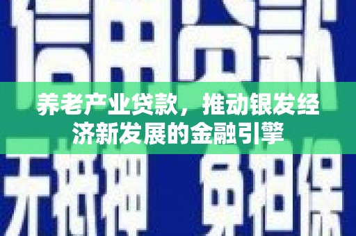 武宣养老产业贷款，推动银发经济新发展的金融引擎